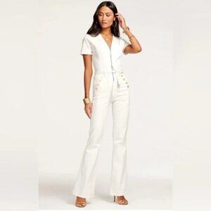 Ramy Brook Helena White Jumpsuit NWT Size 29